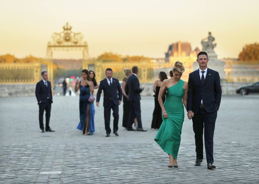 Justin e Kate Rose all’arrivo a Versailles